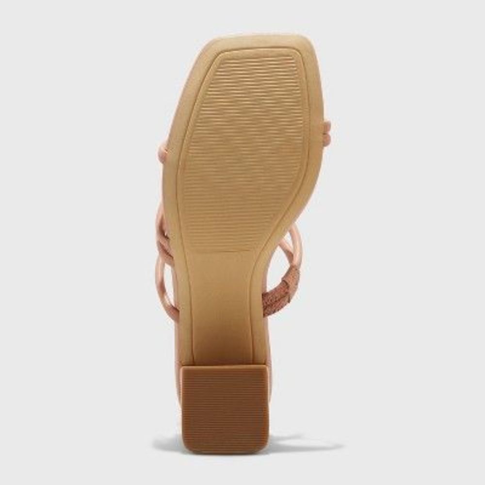 Women's Blakely Mule Heels - A New Day Light Brown 9 - Picture 3 of 3